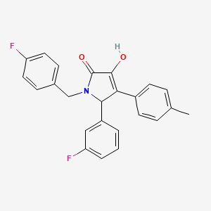 1-(4-fluorobenzyl)-5-(3-fluorophenyl)-3-hydroxy-4-(4-methylphenyl)-1,5-dihydro-2H-pyrrol-2-one