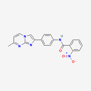 N-(4-{7-Methylimidazo[1,2-A]pyrimidin-2-YL}phenyl)-2-nitrobenzamide