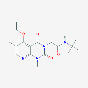 N-(tert-butyl)-2-(5-ethoxy-1,6-dimethyl-2,4-dioxo-1,2-dihydropyrido[2,3-d]pyrimidin-3(4H)-yl)acetamide