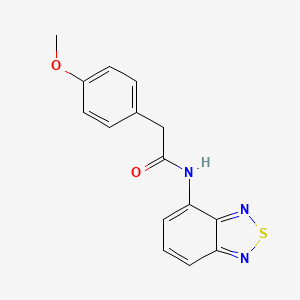 molecular formula C15H13N3O2S B11276244 N-(2,1,3-benzothiadiazol-4-yl)-2-(4-methoxyphenyl)acetamide 