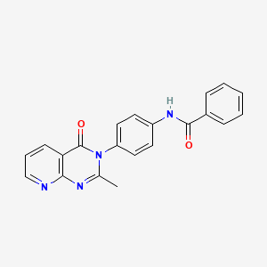 N-(4-(2-methyl-4-oxopyrido[2,3-d]pyrimidin-3(4H)-yl)phenyl)benzamide