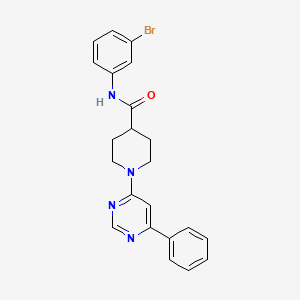 N-(3-bromophenyl)-1-(6-phenylpyrimidin-4-yl)piperidine-4-carboxamide