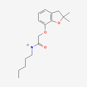 molecular formula C17H25NO3 B11276310 2-[(2,2-dimethyl-2,3-dihydro-1-benzofuran-7-yl)oxy]-N-pentylacetamide 