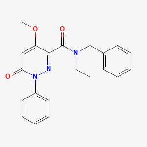 N-benzyl-N-ethyl-4-methoxy-6-oxo-1-phenyl-1,6-dihydropyridazine-3-carboxamide