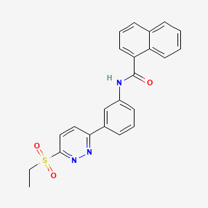 N-(3-(6-(ethylsulfonyl)pyridazin-3-yl)phenyl)-1-naphthamide