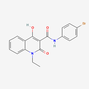 N-(4-bromophenyl)-1-ethyl-4-hydroxy-2-oxo-1,2-dihydroquinoline-3-carboxamide