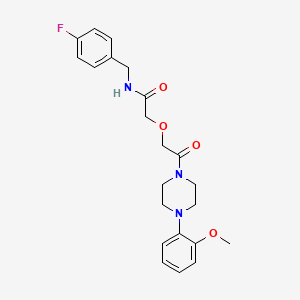 N-(4-fluorobenzyl)-2-{2-[4-(2-methoxyphenyl)piperazin-1-yl]-2-oxoethoxy}acetamide