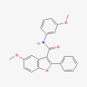 5-methoxy-N-(3-methoxyphenyl)-2-phenyl-1-benzofuran-3-carboxamide