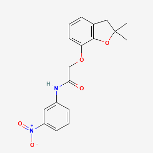 2-((2,2-dimethyl-2,3-dihydrobenzofuran-7-yl)oxy)-N-(3-nitrophenyl)acetamide