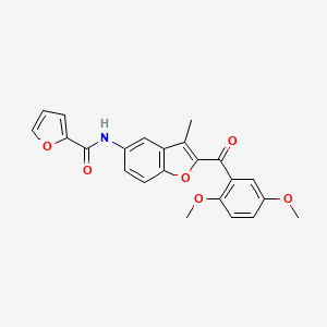 N-(2-(2,5-dimethoxybenzoyl)-3-methylbenzofuran-5-yl)furan-2-carboxamide