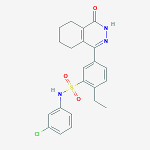 N-(3-chlorophenyl)-2-ethyl-5-(4-oxo-3,4,5,6,7,8-hexahydrophthalazin-1-yl)benzenesulfonamide