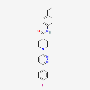 molecular formula C24H25FN4O B11276766 N-(4-ethylphenyl)-1-[6-(4-fluorophenyl)pyridazin-3-yl]piperidine-4-carboxamide 