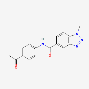 N-(4-acetylphenyl)-1-methyl-1H-benzotriazole-5-carboxamide