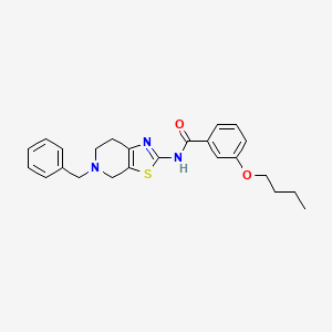 N-{5-Benzyl-4H,5H,6H,7H-[1,3]thiazolo[5,4-C]pyridin-2-YL}-3-butoxybenzamide