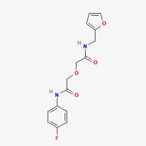 2-{2-[(4-fluorophenyl)amino]-2-oxoethoxy}-N-(furan-2-ylmethyl)acetamide