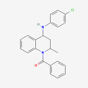 {4-[(4-chlorophenyl)amino]-2-methyl-3,4-dihydroquinolin-1(2H)-yl}(phenyl)methanone