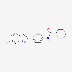 N-(4-{7-Methylimidazo[1,2-A]pyrimidin-2-YL}phenyl)cyclohexanecarboxamide