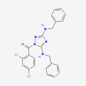 molecular formula C23H19Cl2N5O B11276906 [3,5-bis(benzylamino)-1H-1,2,4-triazol-1-yl](2,4-dichlorophenyl)methanone 