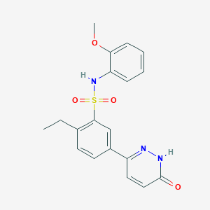 2-ethyl-N-(2-methoxyphenyl)-5-(6-oxo-1,6-dihydropyridazin-3-yl)benzenesulfonamide