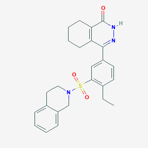 4-[3-(3,4-dihydroisoquinolin-2(1H)-ylsulfonyl)-4-ethylphenyl]-5,6,7,8-tetrahydrophthalazin-1(2H)-one