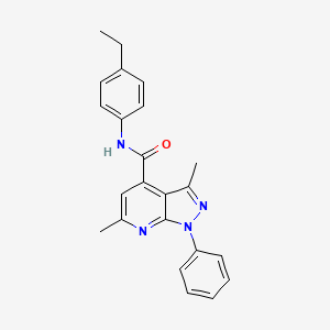 N-(4-ethylphenyl)-3,6-dimethyl-1-phenyl-1H-pyrazolo[3,4-b]pyridine-4-carboxamide