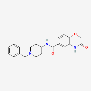 N-(1-benzylpiperidin-4-yl)-3-oxo-3,4-dihydro-2H-1,4-benzoxazine-6-carboxamide