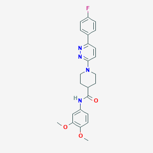 molecular formula C24H25FN4O3 B11277081 N-(3,4-dimethoxyphenyl)-1-[6-(4-fluorophenyl)pyridazin-3-yl]piperidine-4-carboxamide 