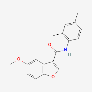 molecular formula C19H19NO3 B11277087 N-(2,4-dimethylphenyl)-5-methoxy-2-methyl-1-benzofuran-3-carboxamide 