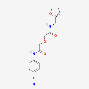 2-{2-[(4-cyanophenyl)amino]-2-oxoethoxy}-N-(furan-2-ylmethyl)acetamide