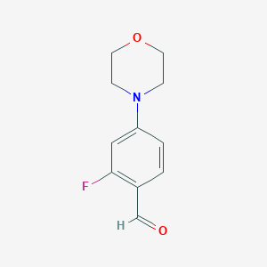 B112771 2-Fluoro-4-morpholin-4-ylbenzaldehyde CAS No. 554448-63-4