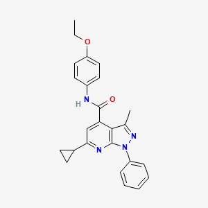 6-cyclopropyl-N-(4-ethoxyphenyl)-3-methyl-1-phenyl-1H-pyrazolo[3,4-b]pyridine-4-carboxamide