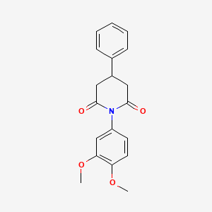 1-(3,4-Dimethoxyphenyl)-4-phenylpiperidine-2,6-dione