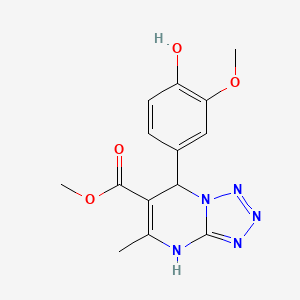 Methyl 7-(4-hydroxy-3-methoxyphenyl)-5-methyl-4H,7H-[1,2,3,4]tetrazolo[1,5-a]pyrimidine-6-carboxylate