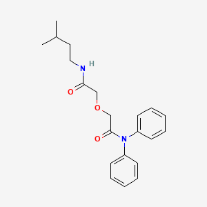 2-{2-[(3-methylbutyl)amino]-2-oxoethoxy}-N,N-diphenylacetamide