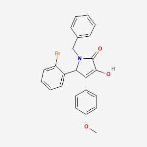 1-benzyl-5-(2-bromophenyl)-3-hydroxy-4-(4-methoxyphenyl)-1,5-dihydro-2H-pyrrol-2-one