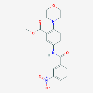 Methyl 2-(morpholin-4-YL)-5-(3-nitrobenzamido)benzoate