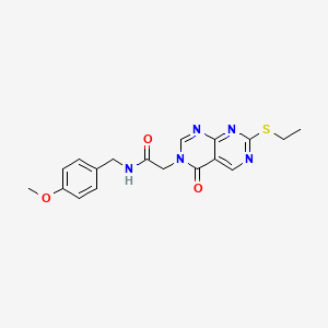 2-[7-(ethylsulfanyl)-4-oxopyrimido[4,5-d]pyrimidin-3(4H)-yl]-N-(4-methoxybenzyl)acetamide