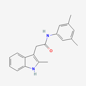 N-(3,5-dimethylphenyl)-2-(2-methyl-1H-indol-3-yl)acetamide