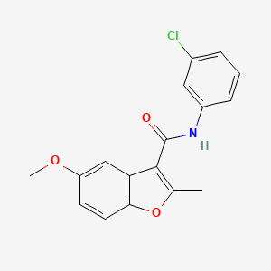 N-(3-chlorophenyl)-5-methoxy-2-methyl-1-benzofuran-3-carboxamide