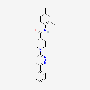 molecular formula C24H26N4O B11277444 N-(2,4-dimethylphenyl)-1-(6-phenylpyridazin-3-yl)piperidine-4-carboxamide 