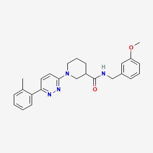 N-(3-methoxybenzyl)-1-(6-(o-tolyl)pyridazin-3-yl)piperidine-3-carboxamide