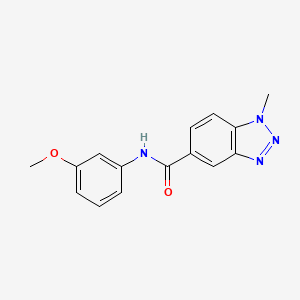 N-(3-methoxyphenyl)-1-methyl-1H-benzotriazole-5-carboxamide