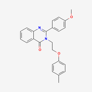 molecular formula C24H22N2O3 B11277617 2-(4-methoxyphenyl)-3-[2-(4-methylphenoxy)ethyl]quinazolin-4(3H)-one 