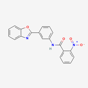 N-[3-(1,3-benzoxazol-2-yl)phenyl]-2-nitrobenzamide