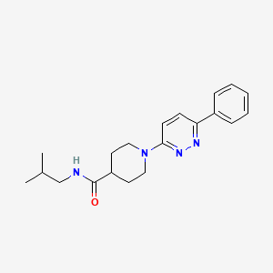 molecular formula C20H26N4O B11277631 N-isobutyl-1-(6-phenylpyridazin-3-yl)piperidine-4-carboxamide 