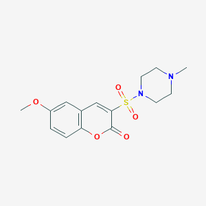 6-methoxy-3-((4-methylpiperazin-1-yl)sulfonyl)-2H-chromen-2-one