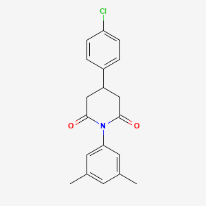 4-(4-Chlorophenyl)-1-(3,5-dimethylphenyl)piperidine-2,6-dione