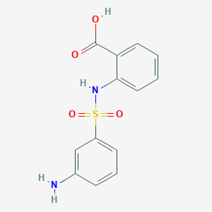 molecular formula C13H12N2O4S B112777 2-(3-Amino-benzenesulfonylamino)-benzoic acid CAS No. 55990-13-1