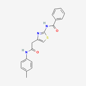 N-(4-(2-oxo-2-(p-tolylamino)ethyl)thiazol-2-yl)benzamide