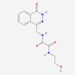 N-(2-hydroxyethyl)-N'-[(4-oxo-3,4-dihydrophthalazin-1-yl)methyl]ethanediamide